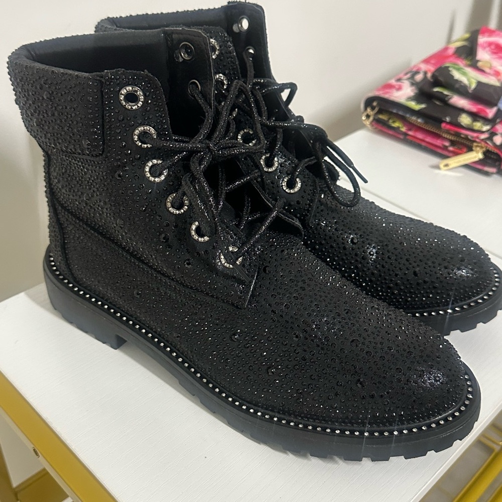 Black Studded Women's Boots